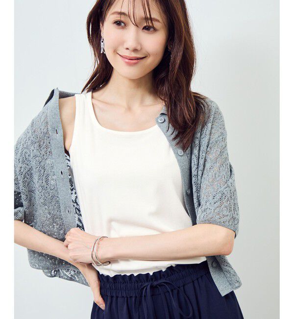 Rope&rsquo;Picnic「ベーシックリブタンクトップ」|タンクトップ|