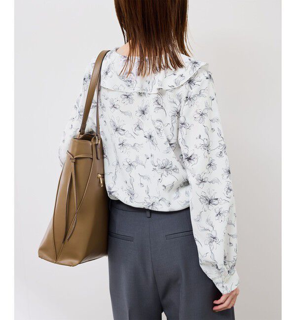 Rope&rsquo;Picnic「花柄ラッフルデザインブラウス」|シャツ・ブラウス|