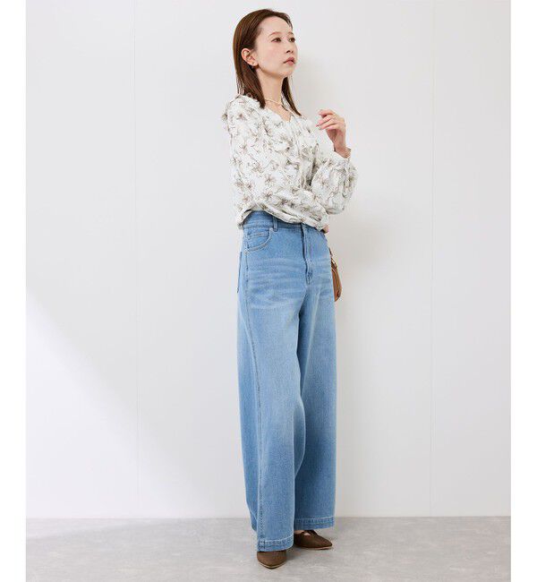 Rope&rsquo;Picnic「花柄ラッフルデザインブラウス」|シャツ・ブラウス|