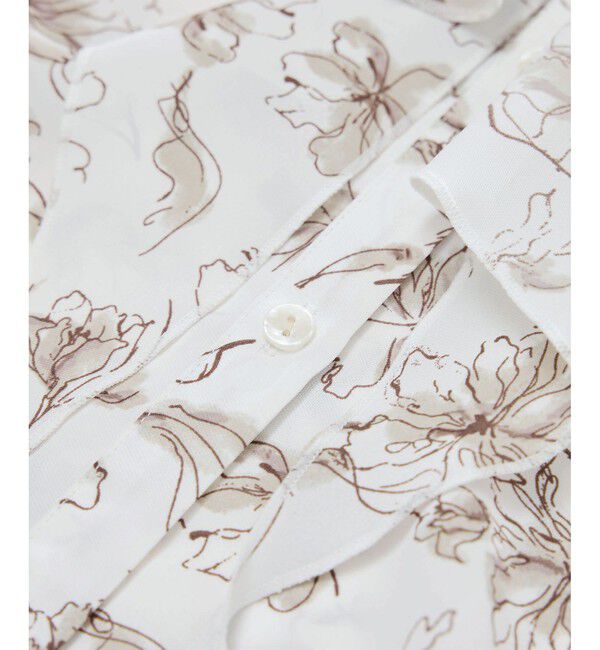 Rope&rsquo;Picnic「花柄ラッフルデザインブラウス」|シャツ・ブラウス|