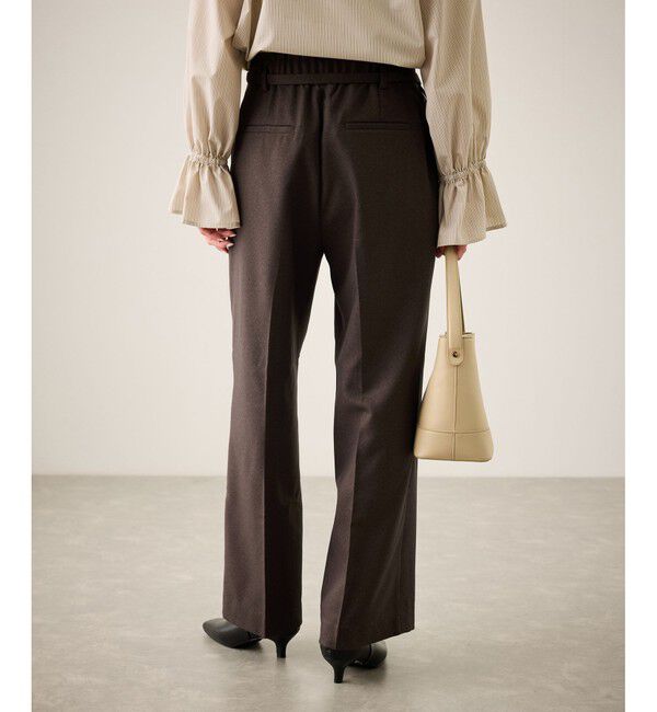 Rope&rsquo;Picnic「裏起毛無地＆チェックアソートワイドパンツ/防シワ」|チノ|