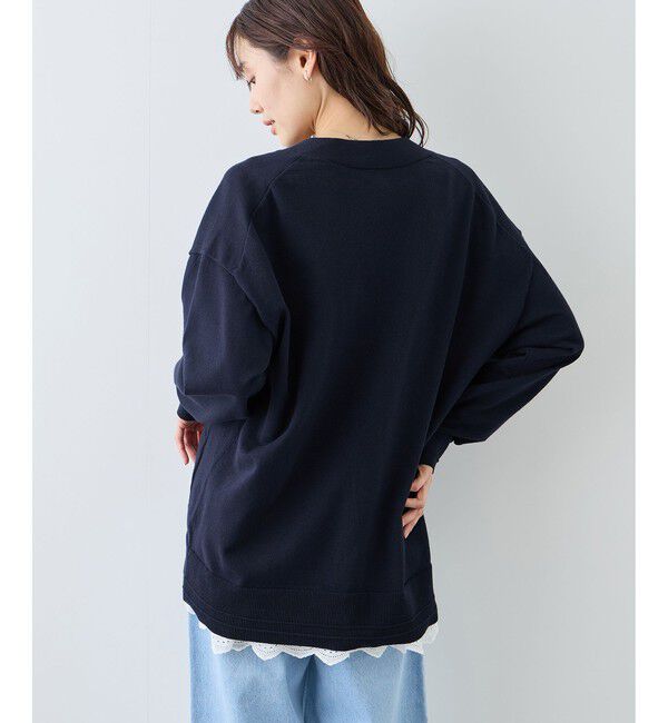 Rope&rsquo;Picnic「Vネックミドル丈フォルムカーディガン」|カーディガン|