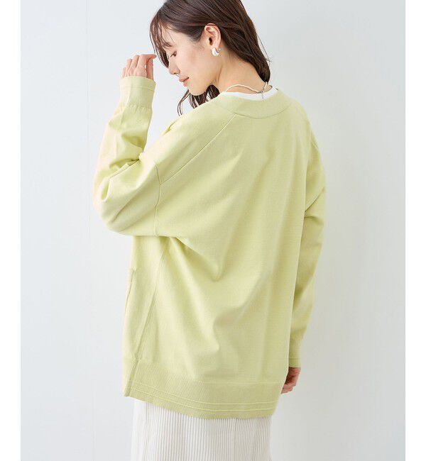 Rope&rsquo;Picnic「Vネックミドル丈フォルムカーディガン」|カーディガン|