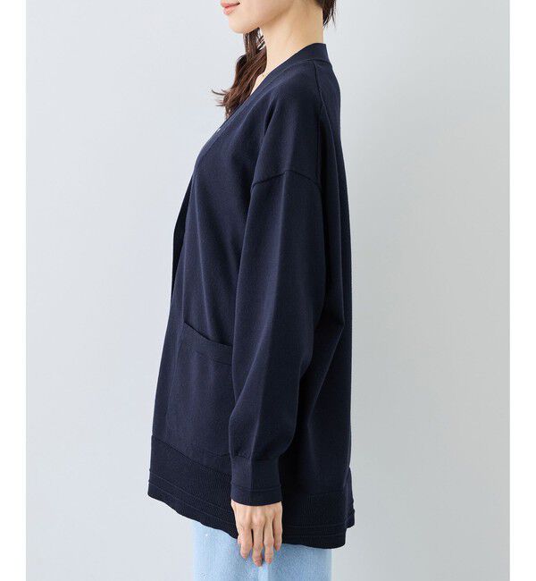 Rope&rsquo;Picnic「Vネックミドル丈フォルムカーディガン」|カーディガン|