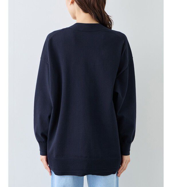 Rope&rsquo;Picnic「Vネックミドル丈フォルムカーディガン」|カーディガン|