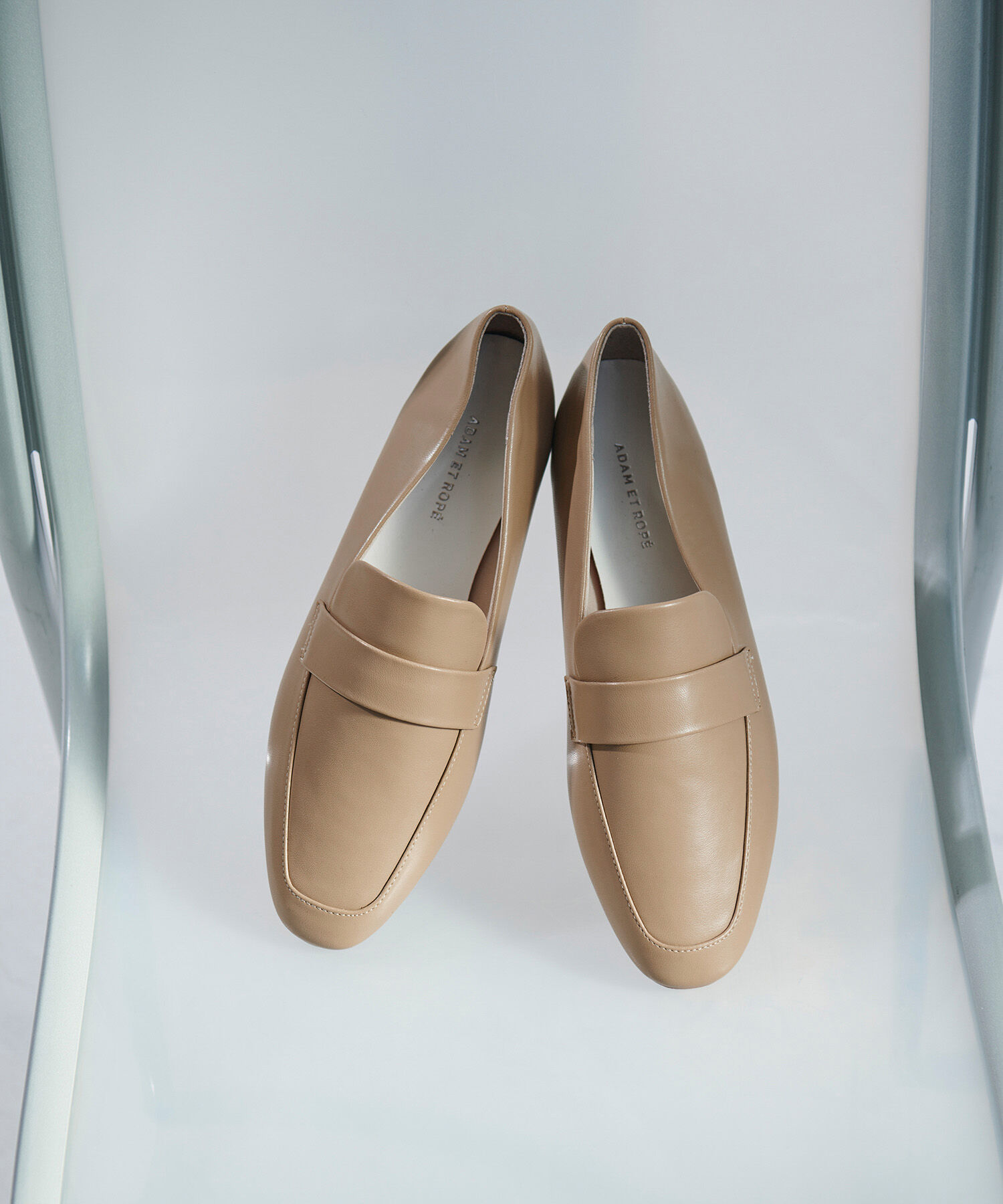 ADAM ET ROPE'「《晴雨兼用・サステナブル】レインローファー」|レインシューズ|ベージュ系(28)