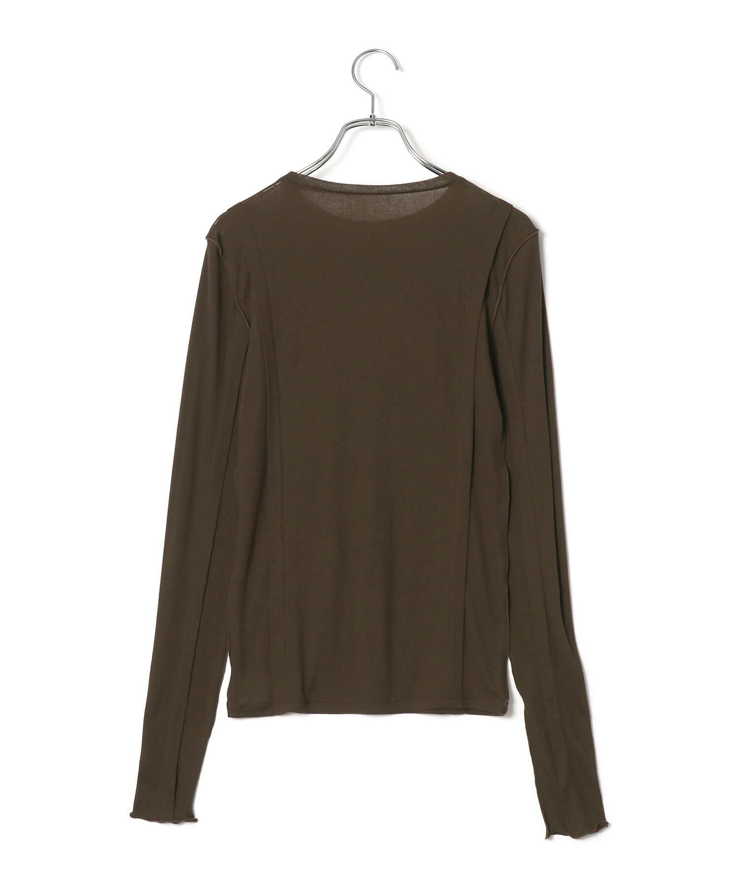 ADAM ET ROPE'「シアーテレコタックニュアンスロンT」|Tシャツ・カットソー|