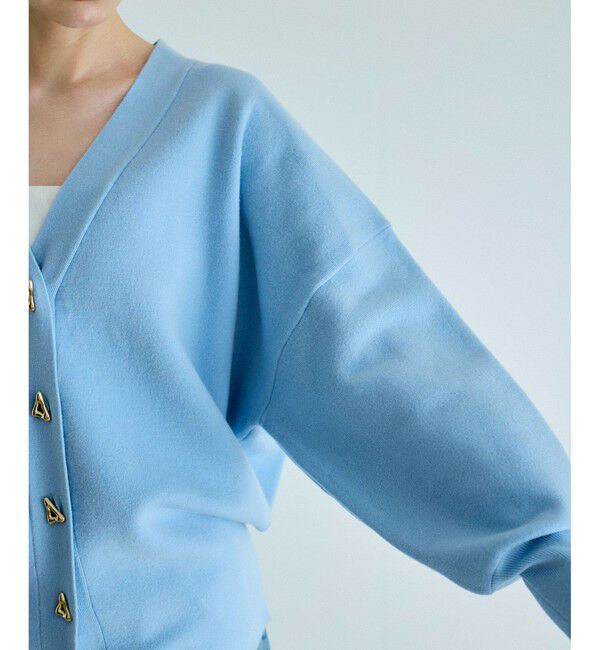 ADAM ET ROPE'「トライアングルボタンミドルカーディガン」|カーディガン|