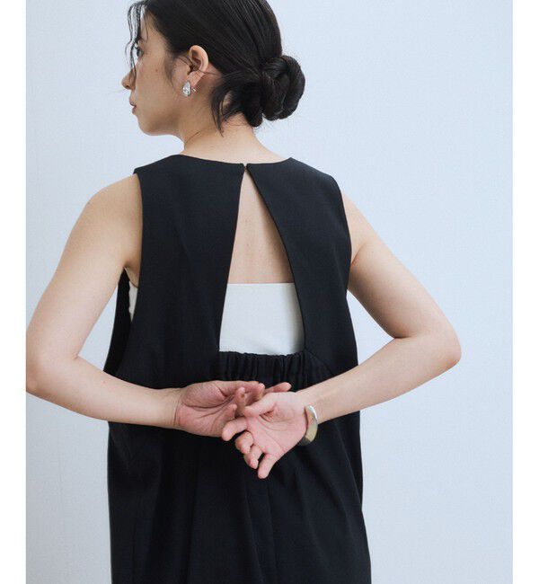 ADAM ET ROPE'「バックオープンストレートワンピース」|ワンピース|