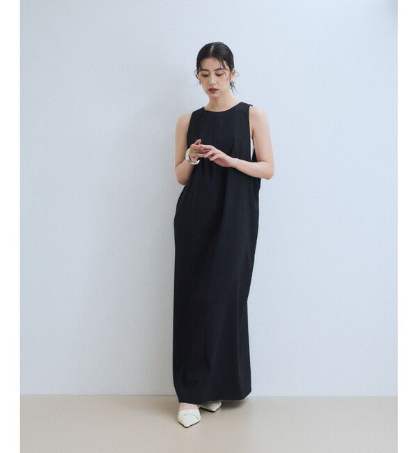 ADAM ET ROPE'「バックオープンストレートワンピース」|ワンピース|