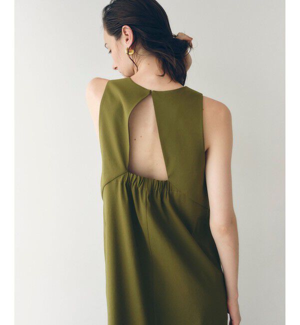 ADAM ET ROPE'「バックオープンストレートワンピース」|ワンピース|