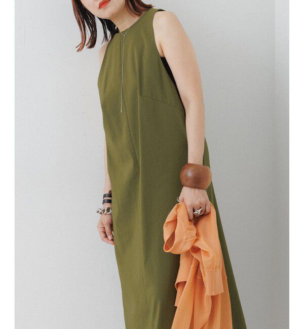 ADAM ET ROPE'「バックオープンストレートワンピース」|ワンピース|