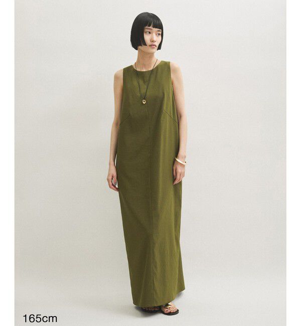 ADAM ET ROPE'「バックオープンストレートワンピース」|ワンピース|