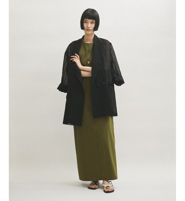 ADAM ET ROPE'「バックオープンストレートワンピース」|ワンピース|