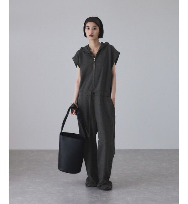 ADAM ET ROPE'「裏毛フーディロンパース」|オールインワン|