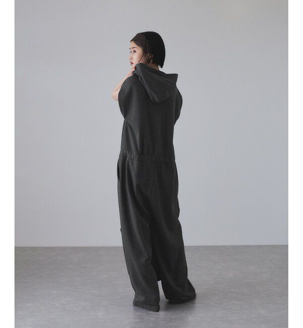 ADAM ET ROPE'「裏毛フーディロンパース」|オールインワン|