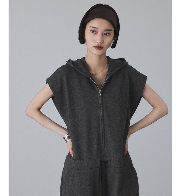 ADAM ET ROPE'「裏毛フーディロンパース」|オールインワン|