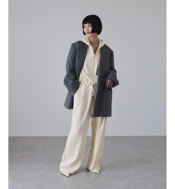 ADAM ET ROPE'「裏毛フーディロンパース」|オールインワン|