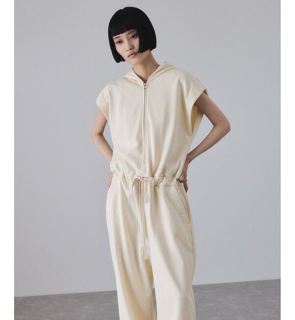 ADAM ET ROPE'「裏毛フーディロンパース」|オールインワン|