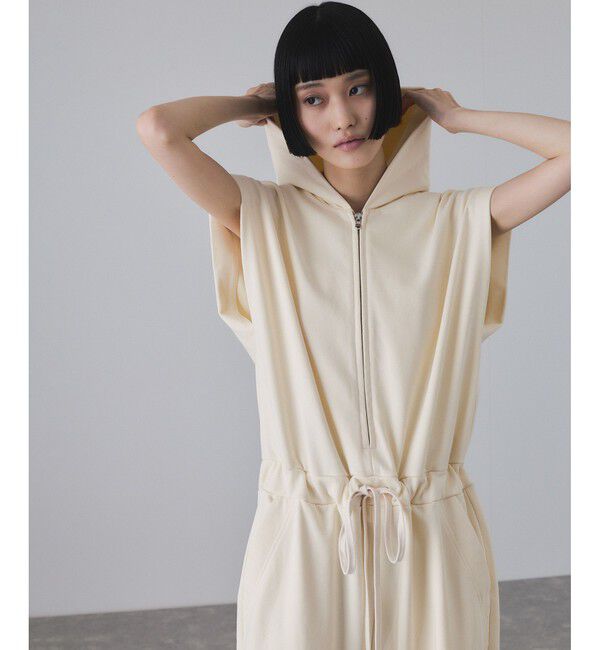 ADAM ET ROPE'「裏毛フーディロンパース」|オールインワン|