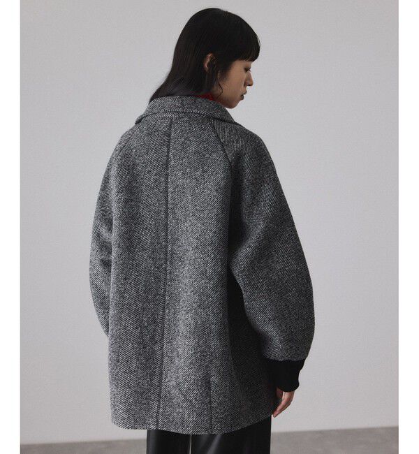 ADAM ET ROPE'「ヘリンボンツイードボンディングコーディガン」|その他|