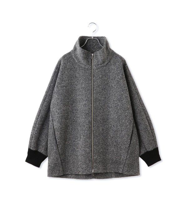 ADAM ET ROPE'「ヘリンボンツイードボンディングコーディガン」|その他|