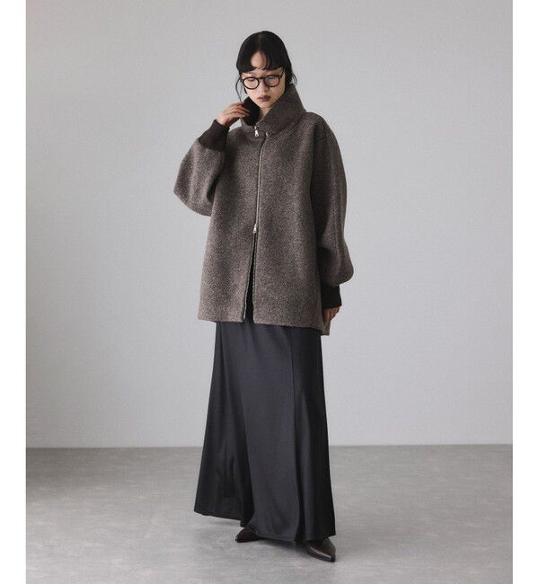 ADAM ET ROPE'「ヘリンボンツイードボンディングコーディガン」|その他|