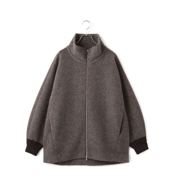 ADAM ET ROPE'「ヘリンボンツイードボンディングコーディガン」|その他|