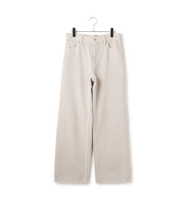 ADAM ET ROPE'「【サステナブル】デニム＆カツラギセミフレアパンツ」|デニム|
