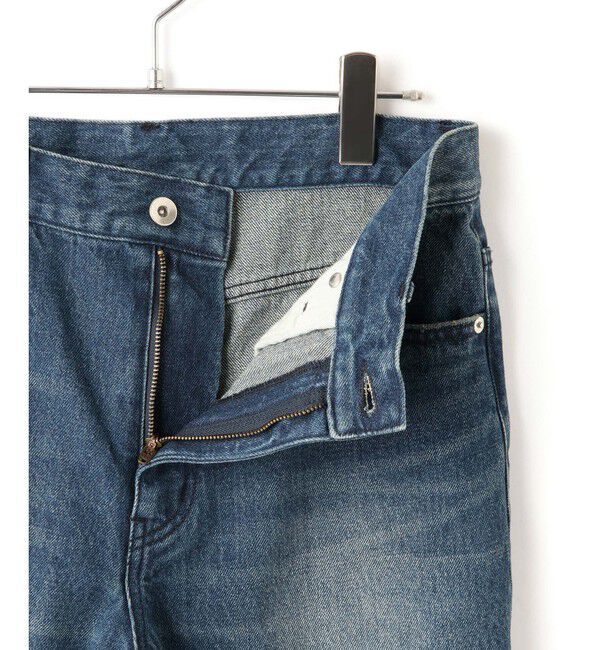 ADAM ET ROPE'「【サステナブル】デニム＆カツラギセミフレアパンツ」|デニム|