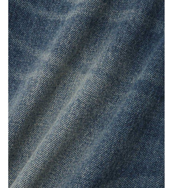 ADAM ET ROPE'「【サステナブル】デニム＆カツラギセミフレアパンツ」|デニム|