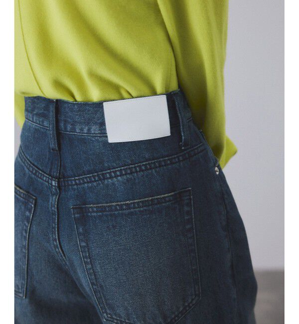 ADAM ET ROPE'「【サステナブル】デニム＆カツラギセミフレアパンツ」|デニム|