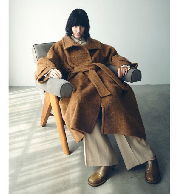 ADAM ET ROPE'「スタンドカラーマキシコート」|その他|