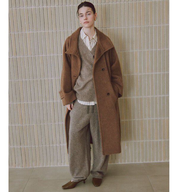 ADAM ET ROPE'「スタンドカラーマキシコート」|その他|