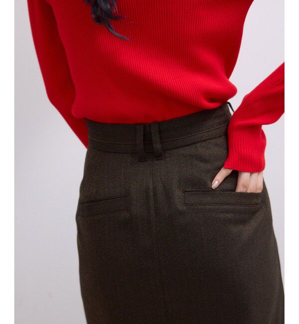 ADAM ET ROPE'「【WEB限定】サイドラインツイードスカート」|スカート|