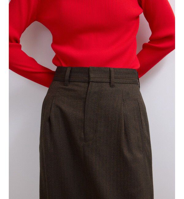 ADAM ET ROPE'「【WEB限定】サイドラインツイードスカート」|スカート|