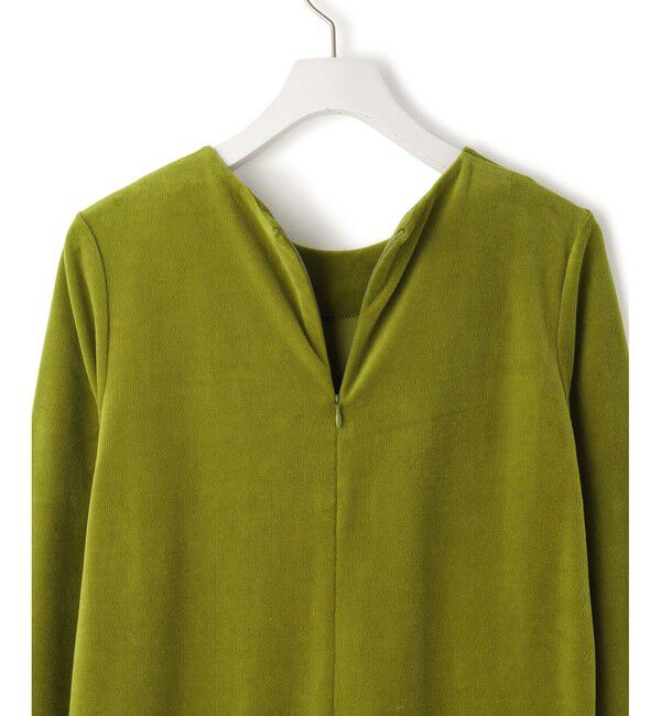 ADAM ET ROPE'「ベロア BOTANICAL DYED DRESS」|ワンピース|