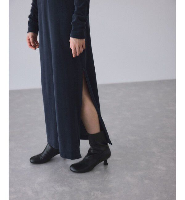 ADAM ET ROPE'「ベロア BOTANICAL DYED DRESS」|ワンピース|