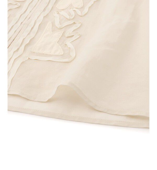 ADAM ET ROPE'「【EMOELLE】ステッチエンブロイダリーブラウス」|シャツ・ブラウス|