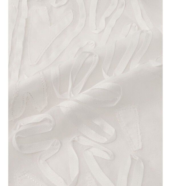 ADAM ET ROPE'「【EMOELLE】ステッチエンブロイダリーブラウス」|シャツ・ブラウス|