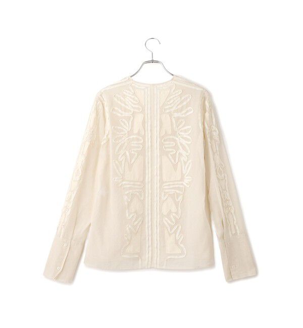 ADAM ET ROPE'「【EMOELLE】ステッチエンブロイダリーブラウス」|シャツ・ブラウス|