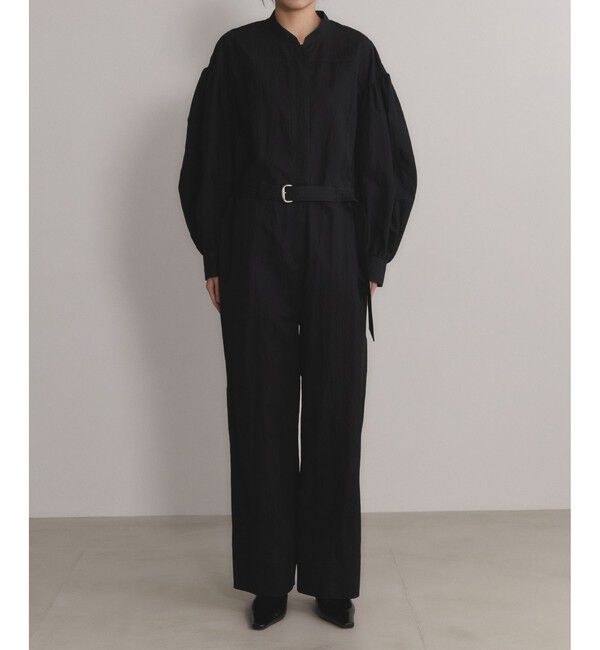 ADAM ET ROPE'「【EMOELLE】パフスリーブオールインワン」|オールインワン|ブラック(01)