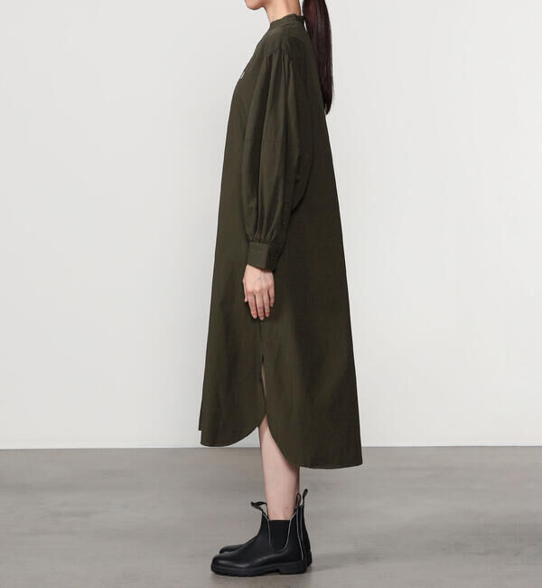 GYMPHLEX「Gymphlex | タイプライター バンドカラーワンピース WOMEN」|ワンピース|