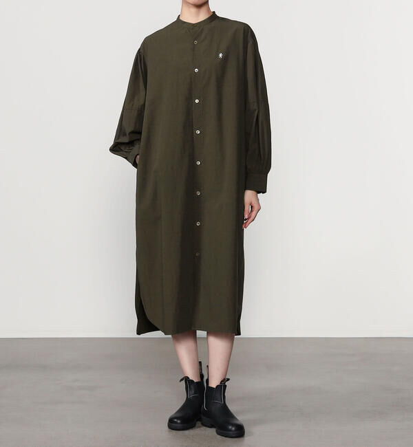 GYMPHLEX「Gymphlex | タイプライター バンドカラーワンピース WOMEN」|ワンピース|