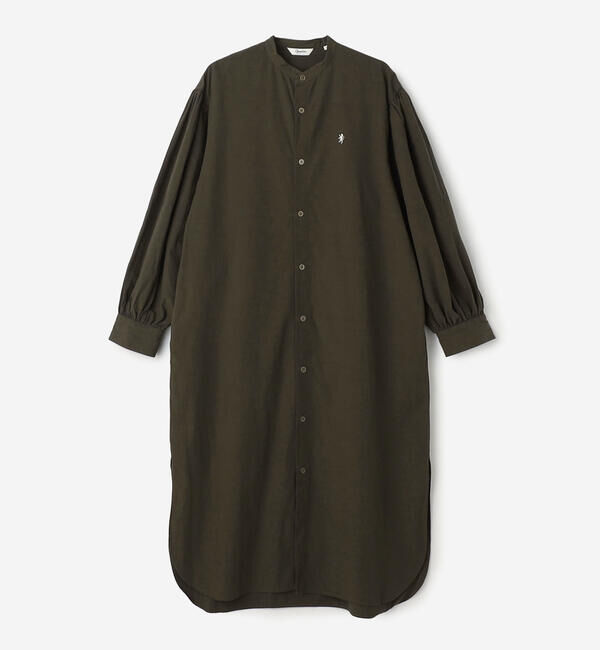 GYMPHLEX「Gymphlex | タイプライター バンドカラーワンピース WOMEN」|ワンピース|