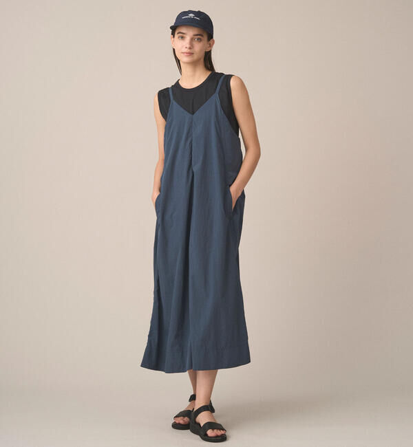 DANTON「DANTON | ナイロンタフタ Aライン キャミソールワンピース WOMEN」|ワンピース|