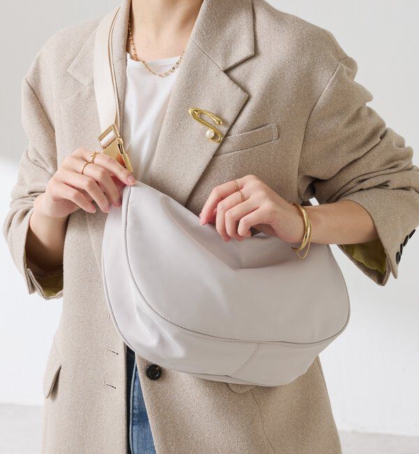  「撥水テープショルダーバッグ」|トートバッグ|アイボリー