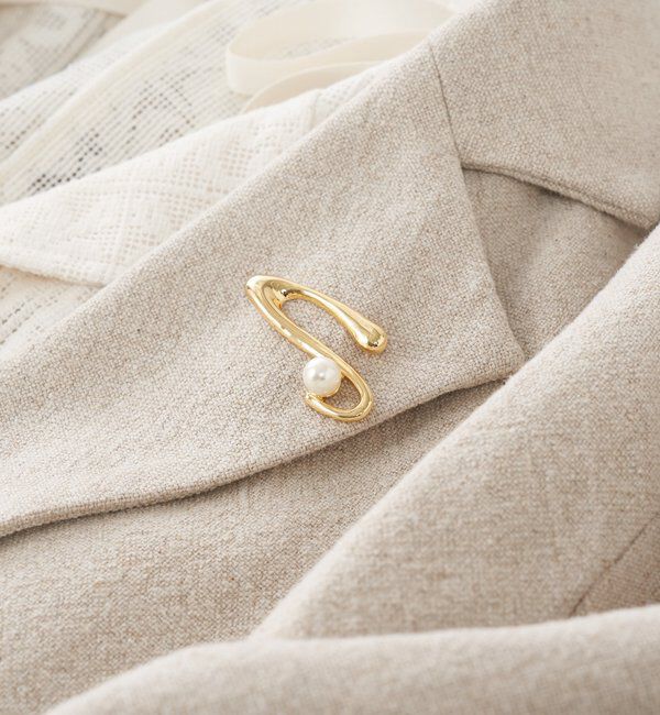  「【PAPILLONNER/パピヨネ】パールニュアンスブローチ」|リング|