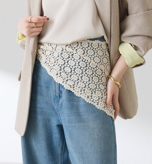  「【PAPILLONNER/パピヨネ】マルチウェイレースバブーシュカ」|マフラー|