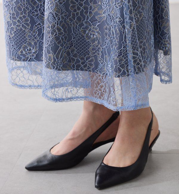  「【オケージョン】ラメフラワーコードレースワンピース」|ワンピース|